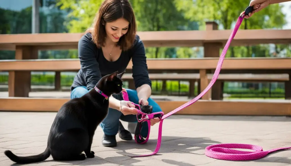 leash training a cat