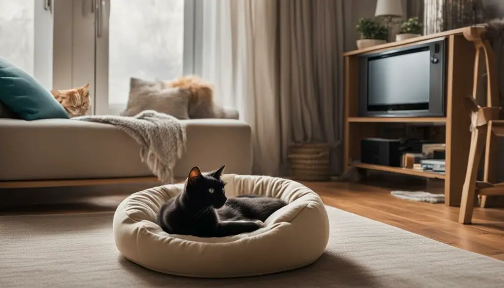 leaving the TV on for your cat