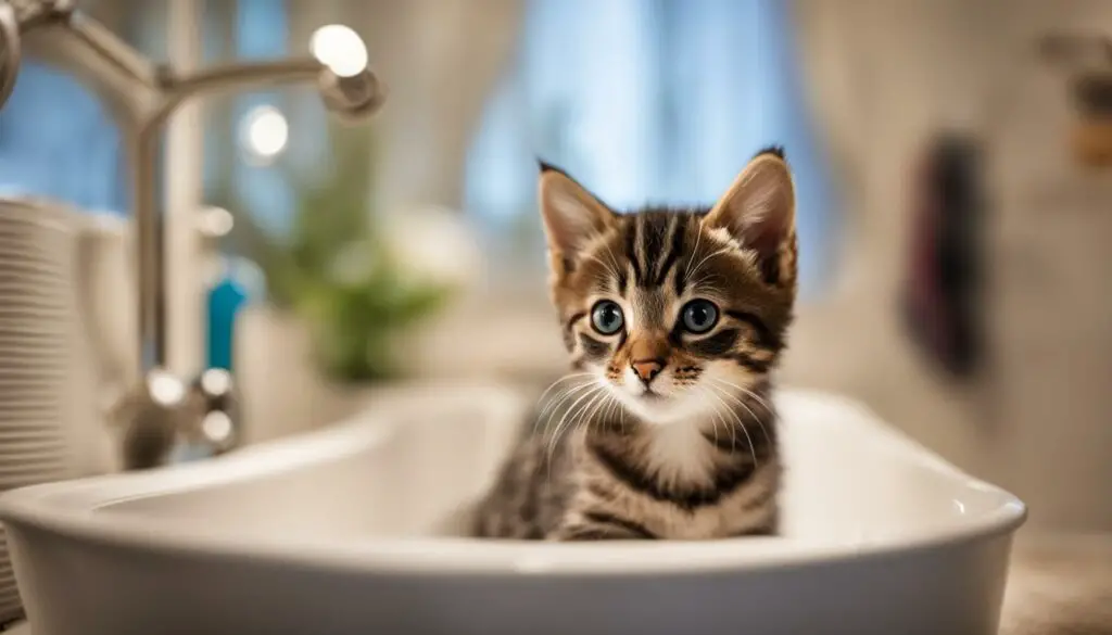 length of time to keep kitten in bathroom