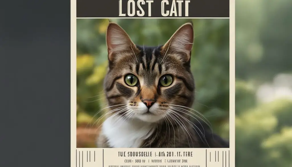 lost cat poster design
