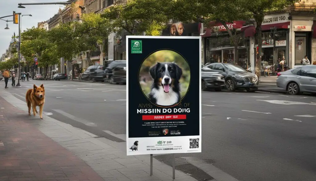 lost dog poster