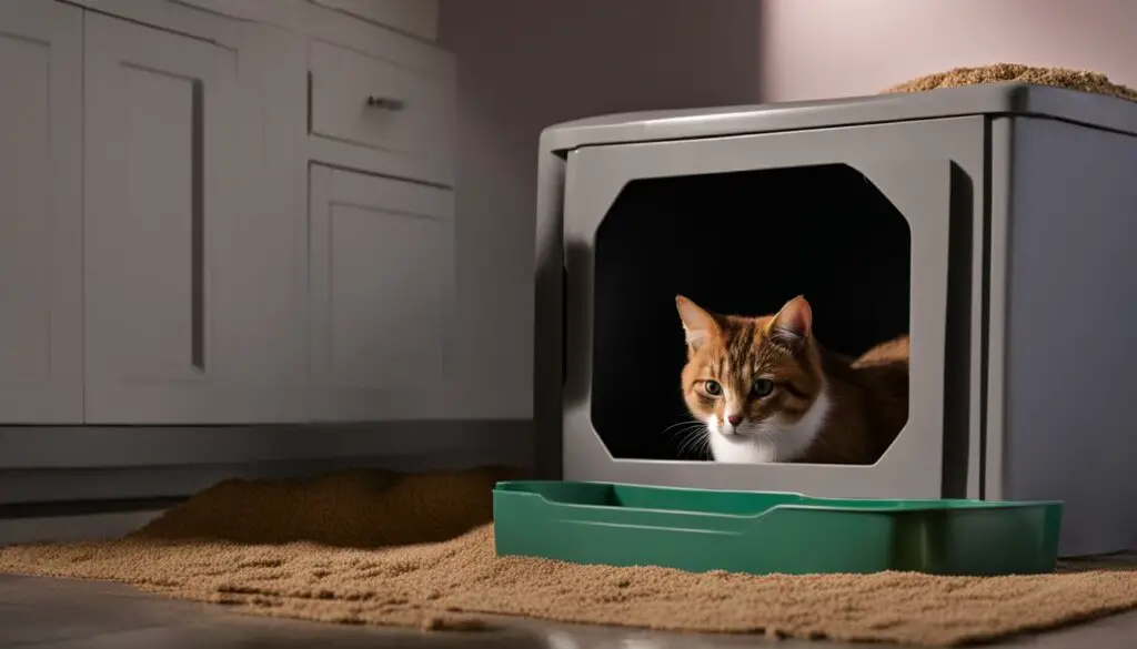 male cat going to litter box every few minutes