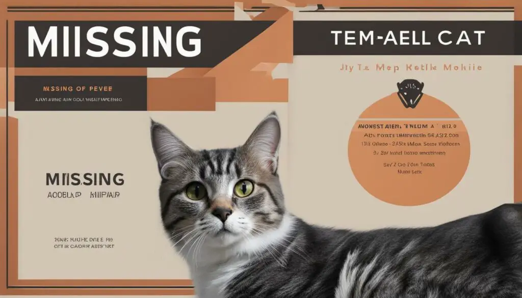 missing cat poster template