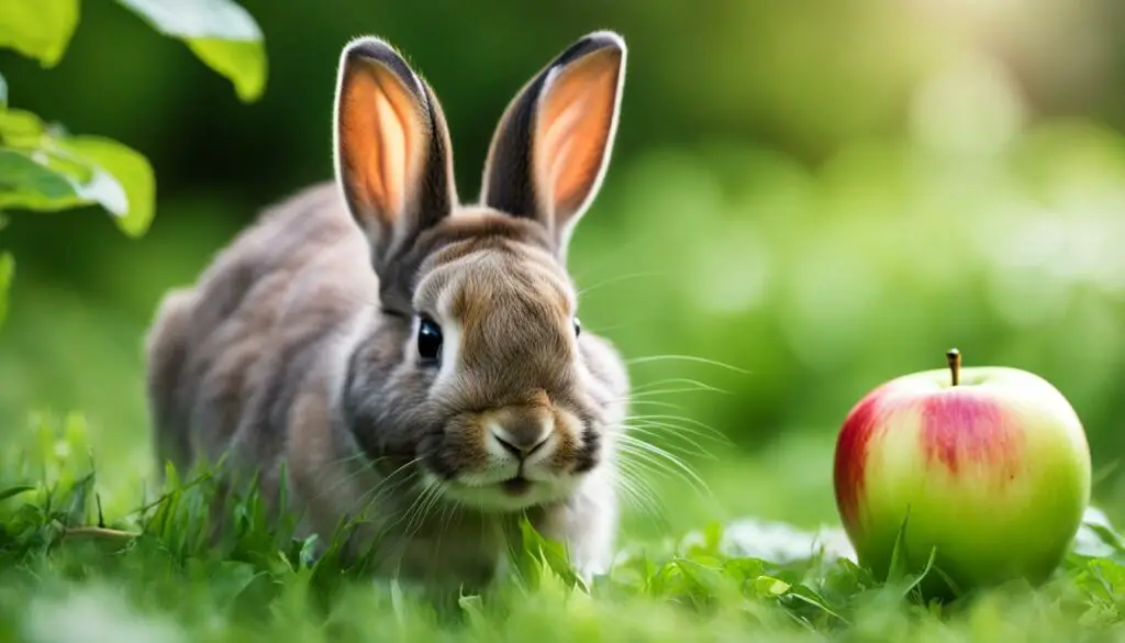 nutritional value of green apples for rabbits