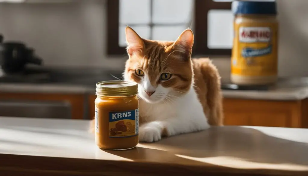 peanut butter bad for cats
