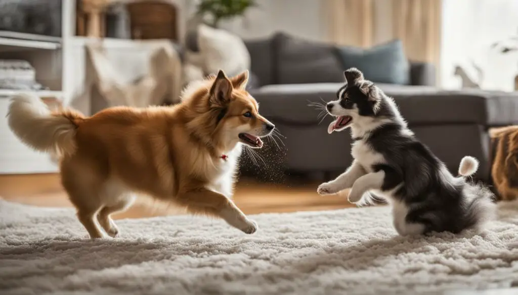 pets play fight