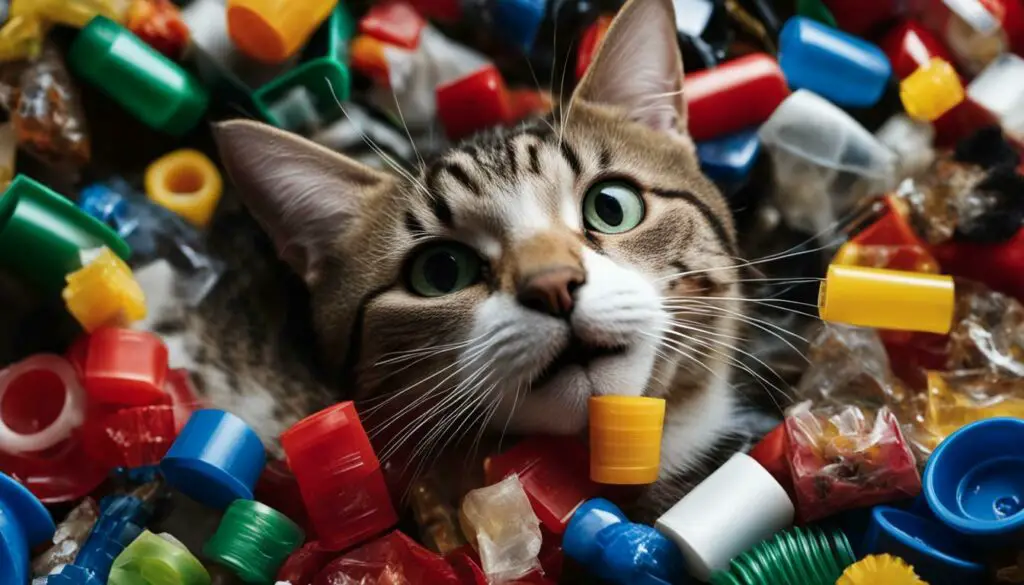 plastic ingestion in cats