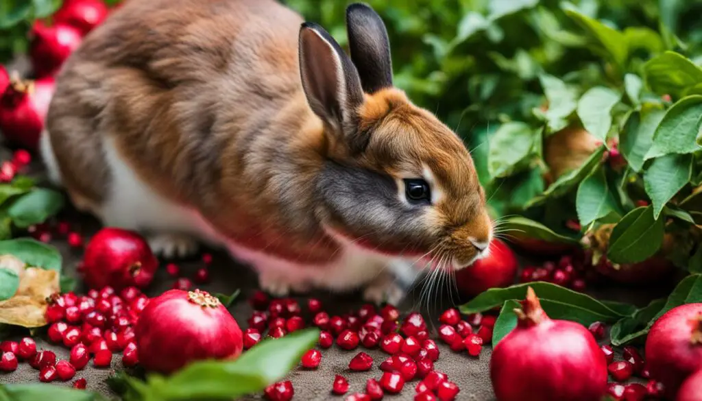 pomegranate for rabbits