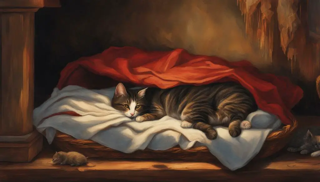 post-birth cat bedding care