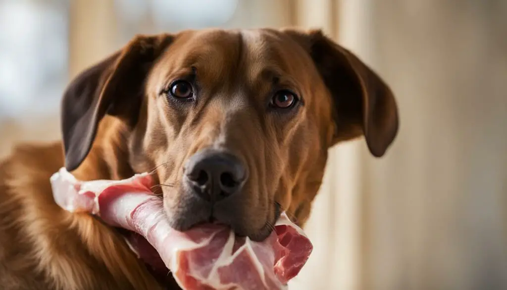 potential hazards of feeding ham bones to dogs