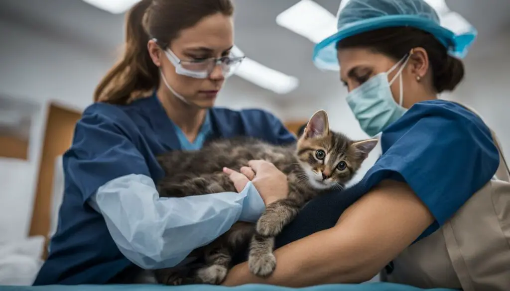 precautions for kittens with severe vaccine reactions