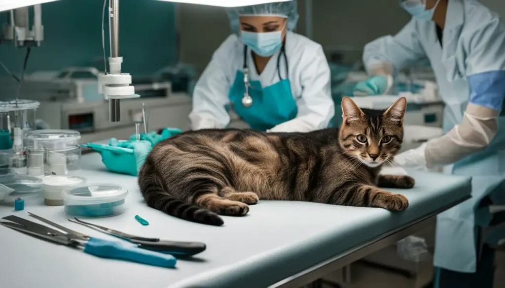 preparation for spaying surgery