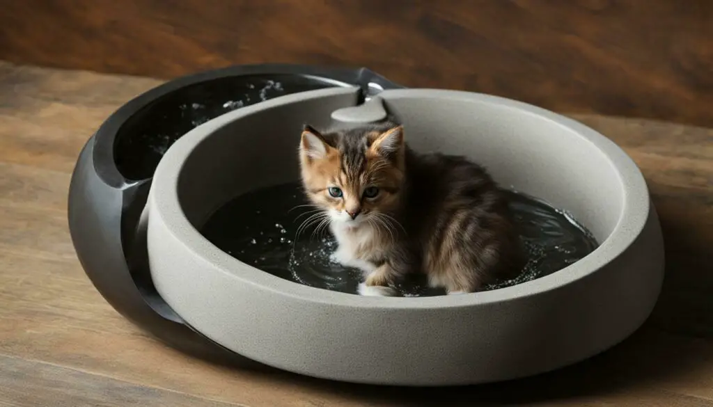 prevent cat from knocking over water bowl