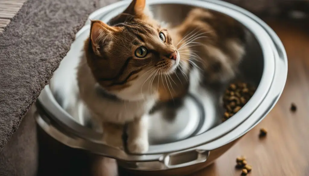 preventing cat from eating dog food