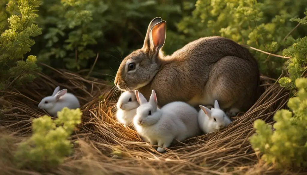 protecting baby rabbits