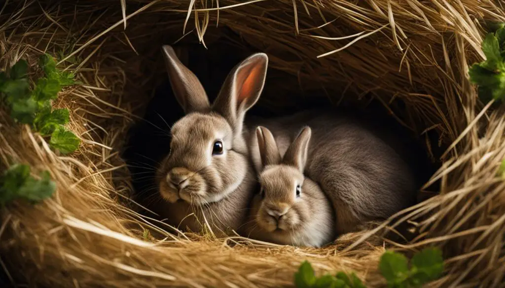 rabbit nesting