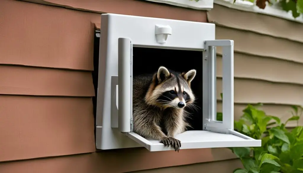 raccoon-proof cat door