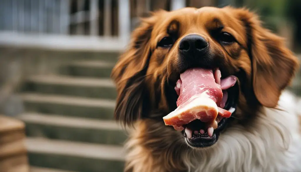 risks of feeding ham bones to dogs