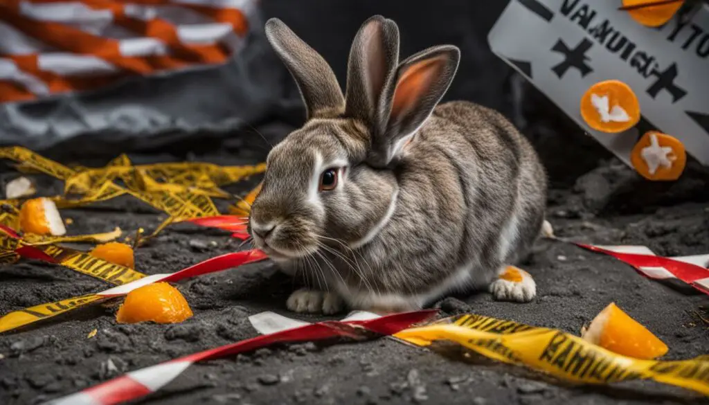risks of feeding orange peels to rabbits