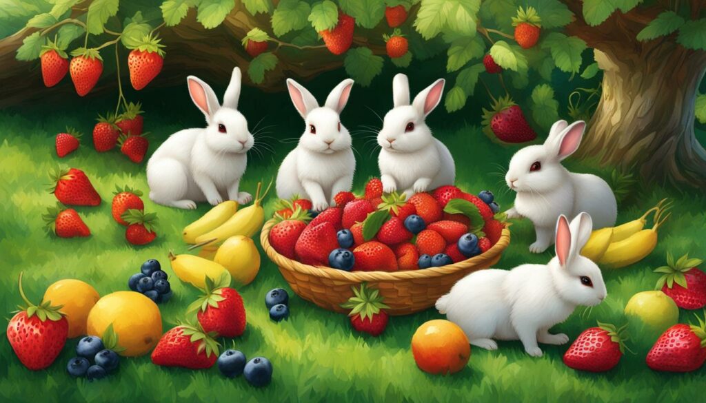 safe fruits for rabbits
