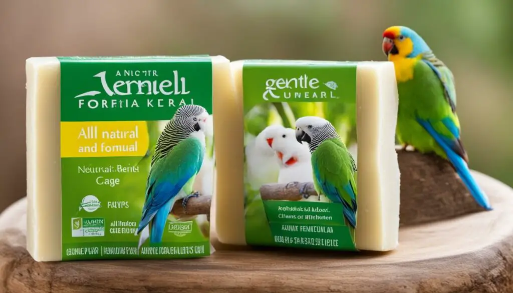safe soap for bird cage cleaning
