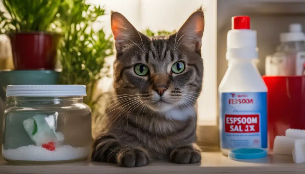 safety precautions for using epsom salt with cats