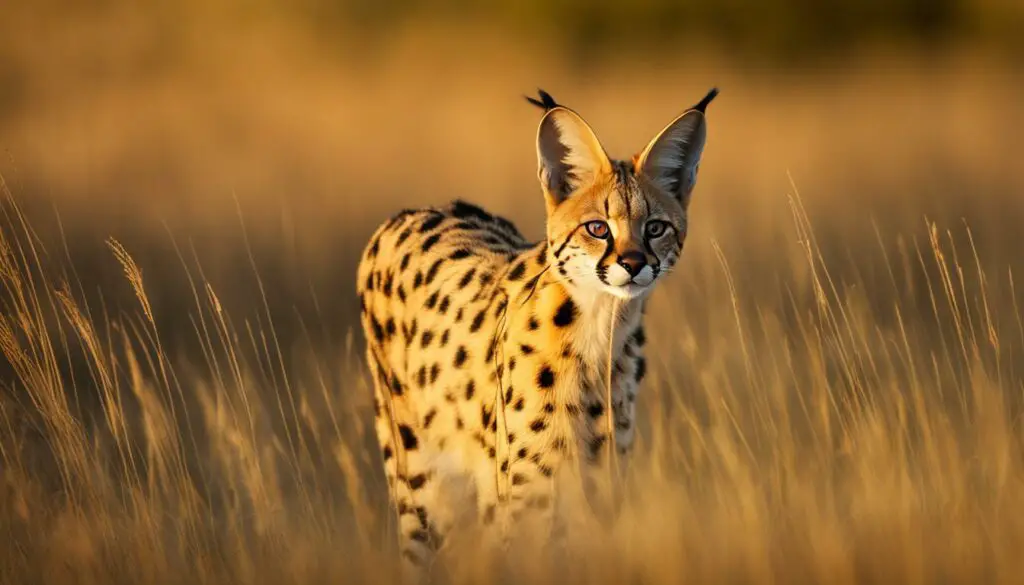 serval cat in the wild