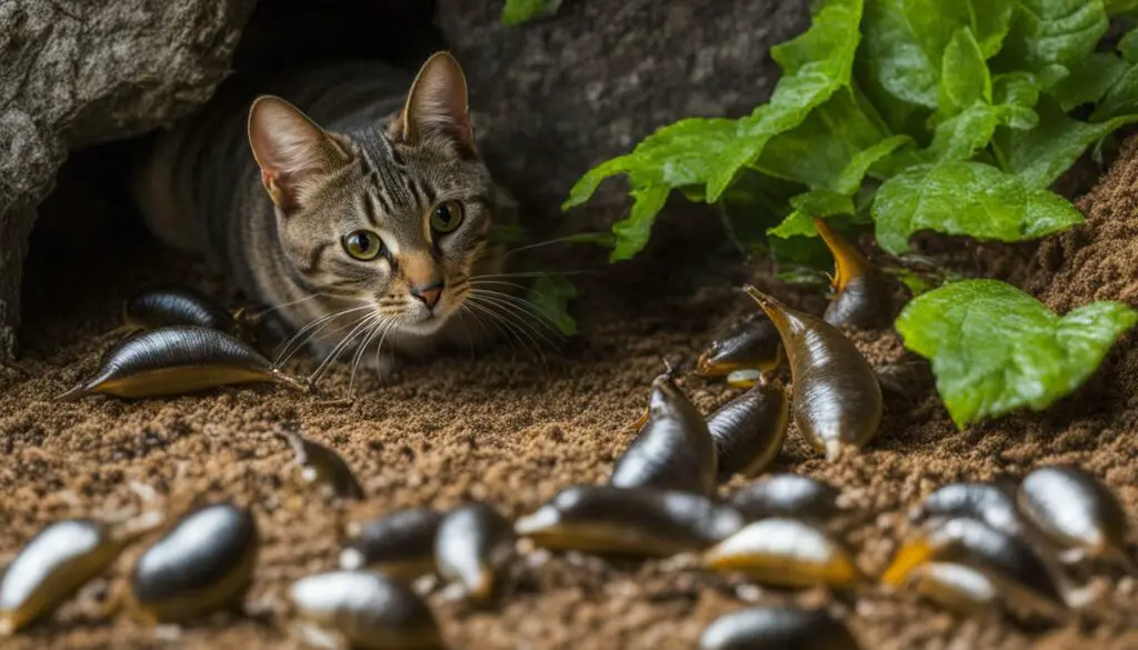 slug baits and cats