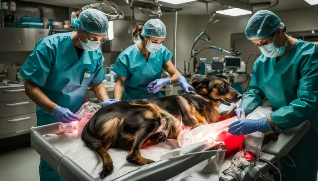 surgery for dog eating candy wrapper