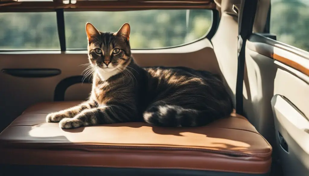 tips for traveling with a cat in a car