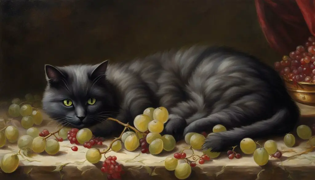 toxic effects of grapes on cats