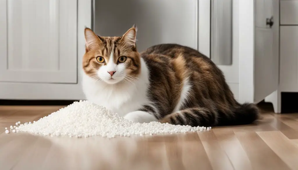 tracking and dust-free cat litter