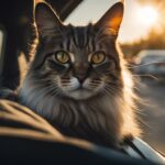 transporting a cat in a car