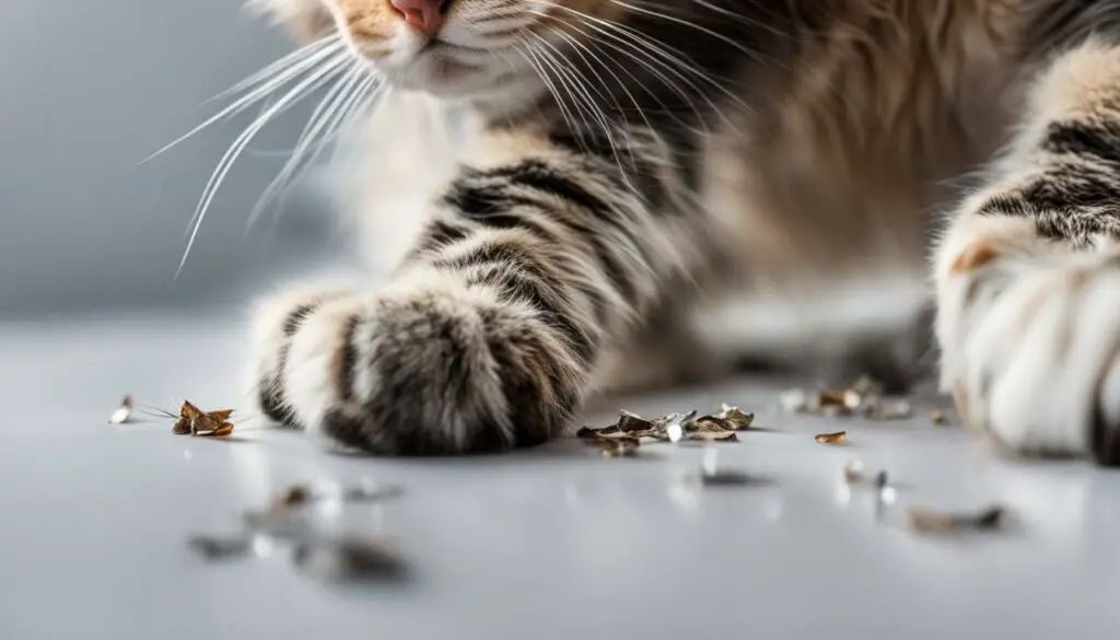 trimming cat's claws
