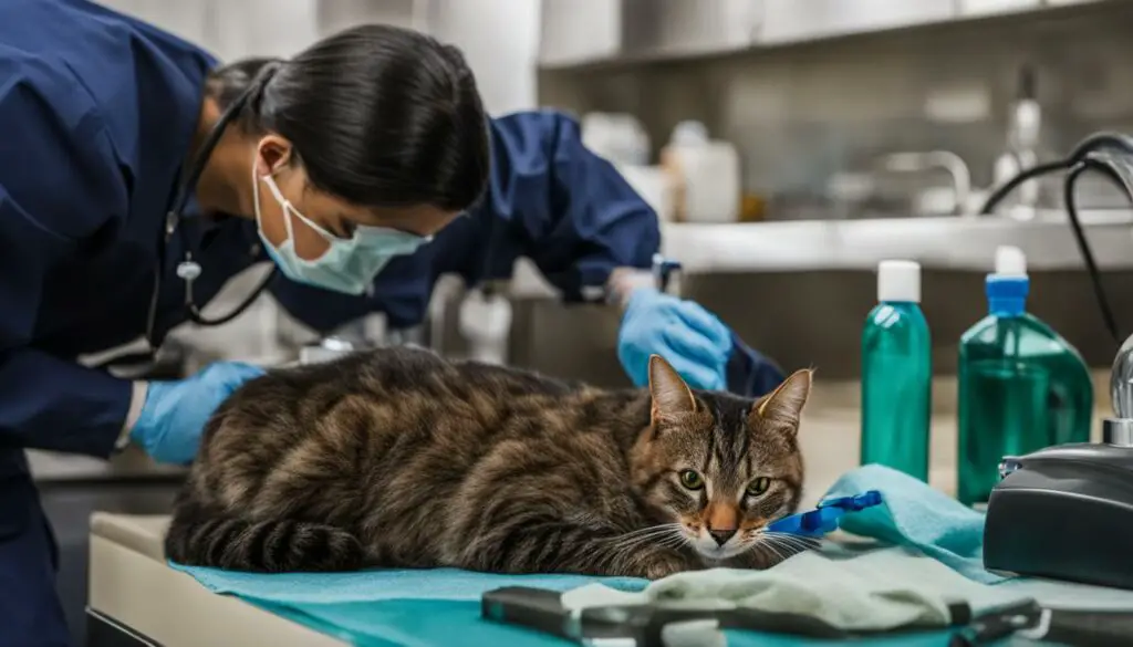 veterinarian for cat ingesting epsom salt water