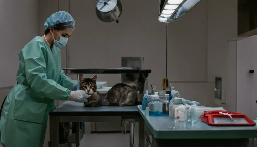 veterinary visit for excessive urination in cats