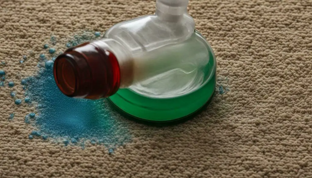 vinegar and water solution in a spray bottle
