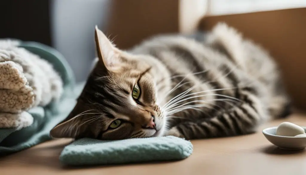 ways to reduce cat vomiting from antibiotics