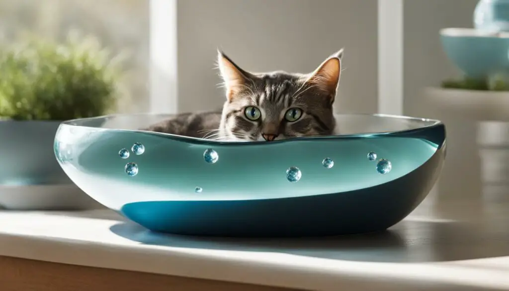 weighted water bowl for cats