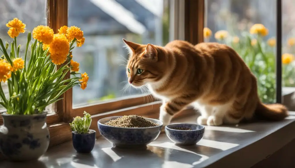 what to do if cat eats flowers