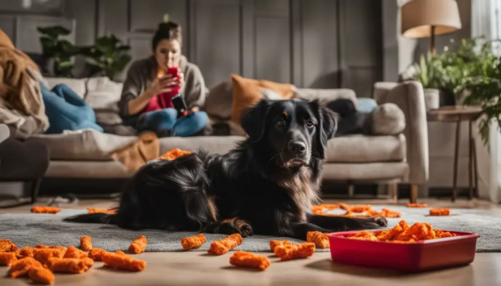 what to do if dog eats hot cheetos