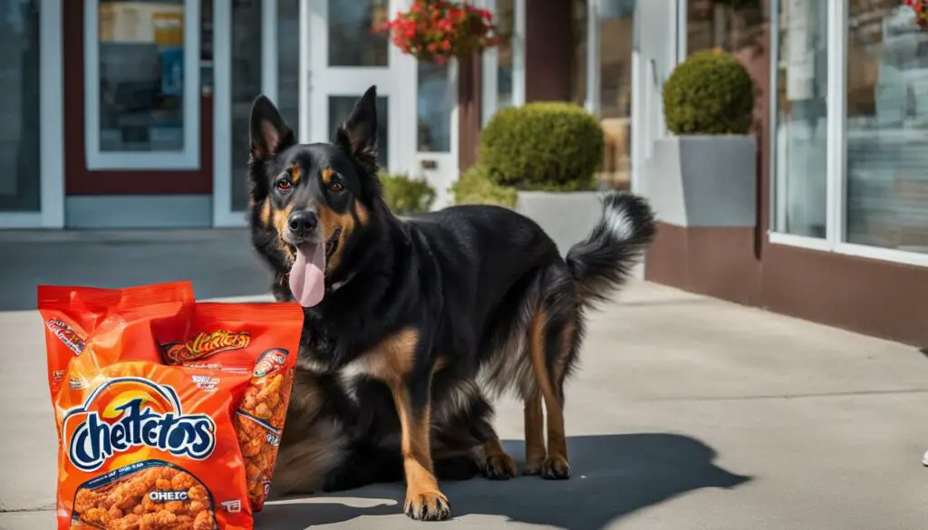 when to see a vet after hot cheetos ingestion