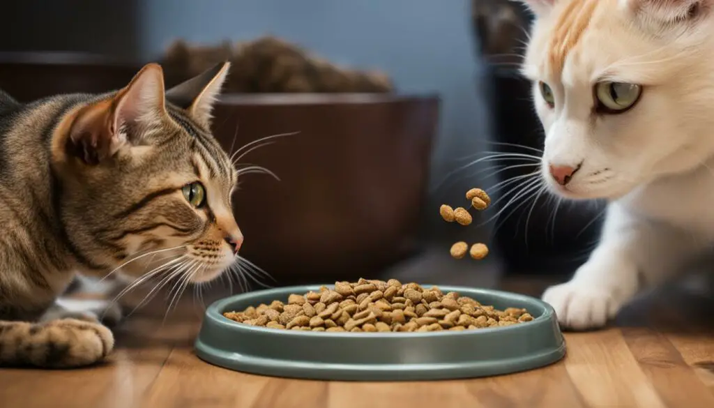 why cats eat dog food