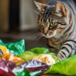 why do cats chew on plastic bags