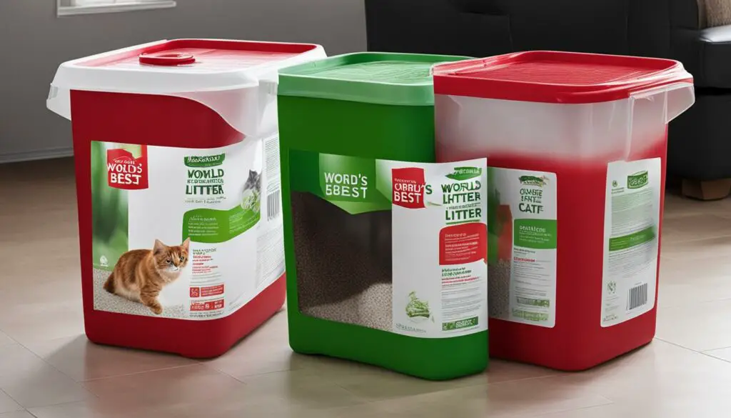 world's best cat litter red vs green